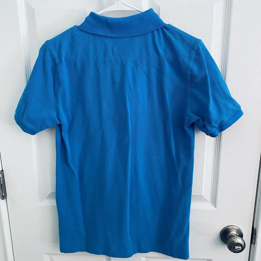 Polo Ralph Lauren Shirt Boys 14-16 Aqua Blue Golf Casual Cotton Pony Logo